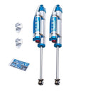King Shocks Rear 2.5 Piggy Hose Reservoir Shock w/Adjuster (PAIR) for Jeep Wrangler JK 07-18 with anodized reservoirs and adjustable damping