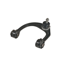 Load image into Gallery viewer, An SPC Upper Control Arm Set SPC25460 maintains alignment angles for factory ride quality, with a black ball joint against a white background.