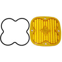 Baja Designs Squadron Pro/Sport Wide Cornering Lens Kit - Amber with black rubber gasket for off-road LED lighting protection