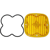 Baja Designs Squadron Pro/Sport Wide Cornering Lens Kit - Amber with black rubber gasket for off-road LED lighting protection