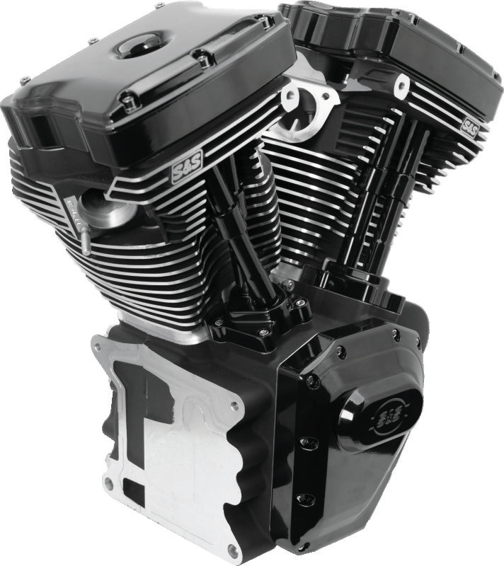 S&S Cycle 07-16 Touring Models T124 Black Edition Longblock Engine - 640 GE Cams