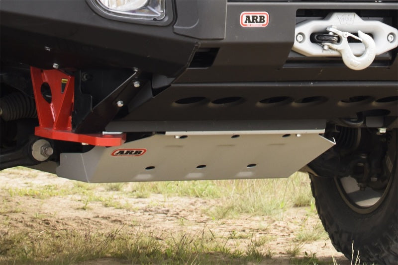ARB Under Vehicle Protection 5415100 for LandCruiser 200 Series (07-ON) V8 Diesel heavy-duty steel skid plate system installed undercarriage