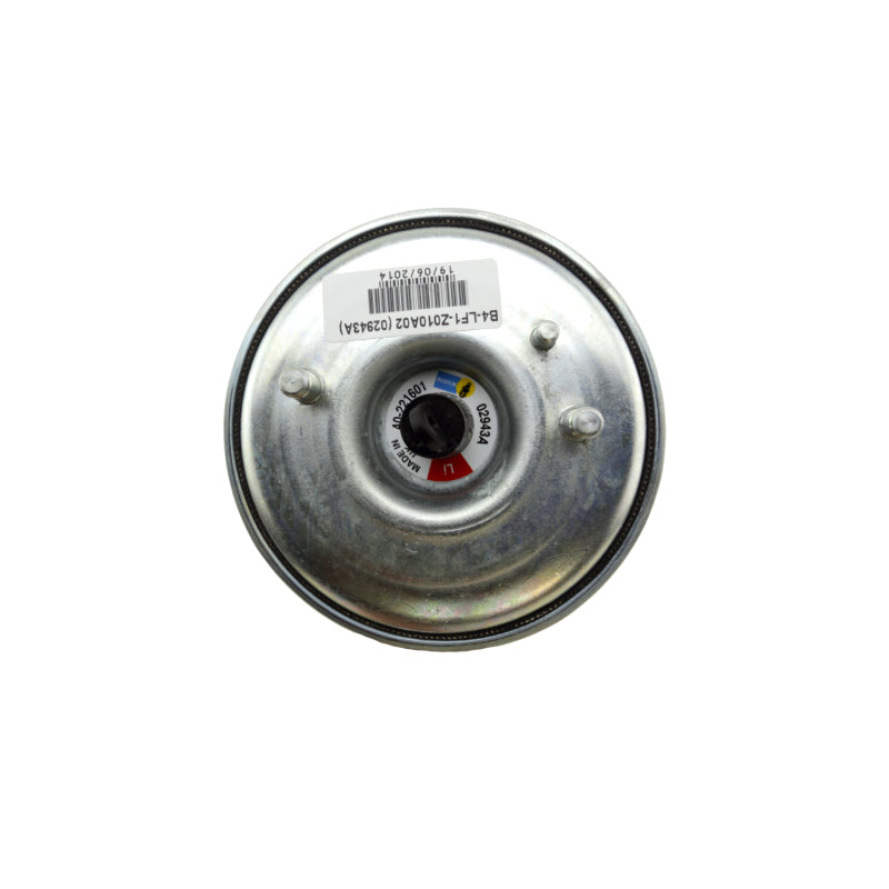 Bilstein B3 OE Replacement 00-06 BMW X5 Rear Left Air Suspension Spring with stamped metal top mount and valve detail