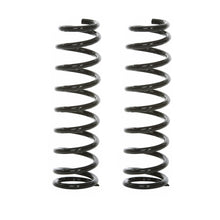 Load image into Gallery viewer, Easy installation of a pair of Old Man Emu Rear Coil Springs 2910 for Mitsubishi Montero Sport, increasing ride height, against a white background.