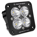 Baja Designs Squadron Pro Spot Pattern Black Flush Mount LED Light Pod - Clear with quad high-intensity LEDs and black aluminum housing