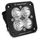Baja Designs Squadron Sport Black Flush Mount LED Spot - Clear with quad high-intensity LEDs and robust black housing