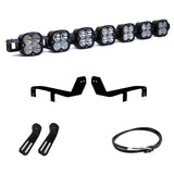 Baja Designs 2017+ Ford Raptor 7 XL Linkable Light Kit with LED pods, mounting brackets, and wiring harness components