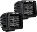 Rigid Industries D Series PRO Midnight Edition - Spot - Diffused - Pair