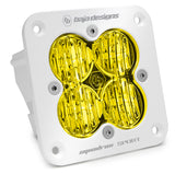 Baja Designs Squadron Sport White Wide Cornering Pattern Flush Mount LED Light Pod - Amber with quad LEDs and durable housing