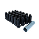K6TS-14150BGR 6LUG 14-1.50 SPLNE WIK TRK BLK GOR Mudify black steel wheel lug nuts with matching socket for off-road 4x4 applications