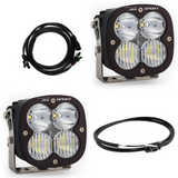 Baja Designs Jeep JL/JT Rubicon Steel Bumper LED Light Kit XL Sport w/Upfitter with dual high-intensity LED pods and wiring harnesses
