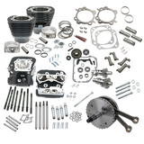 S&S Cycle 99-06 BT 124in Hot Set Up Kit W/ S&S Cylinder Heads - Wrinkle Black