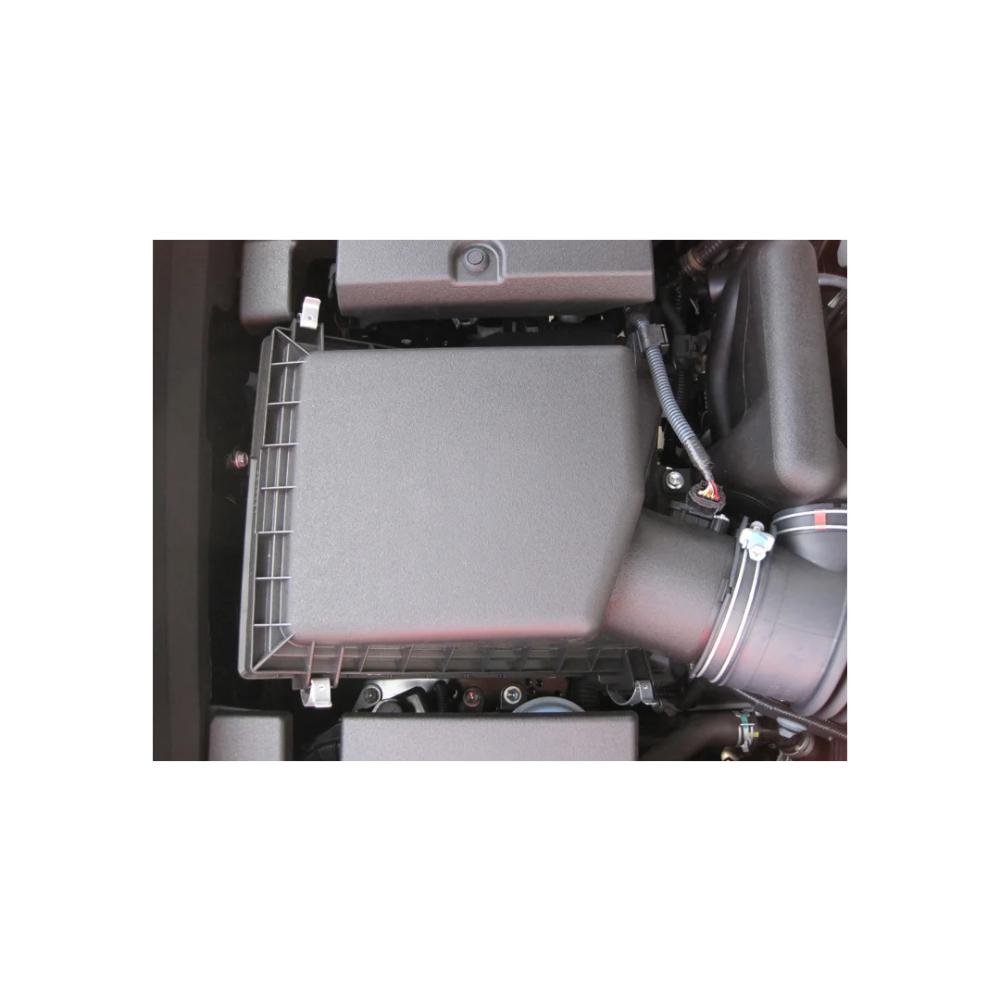 K&N High-Flow Original Lifetime Engine Air Filter 33-2438 for Toyota 4Runner, FJ Cruiser, Lexus GX460 installed in engine bay with sealed housing