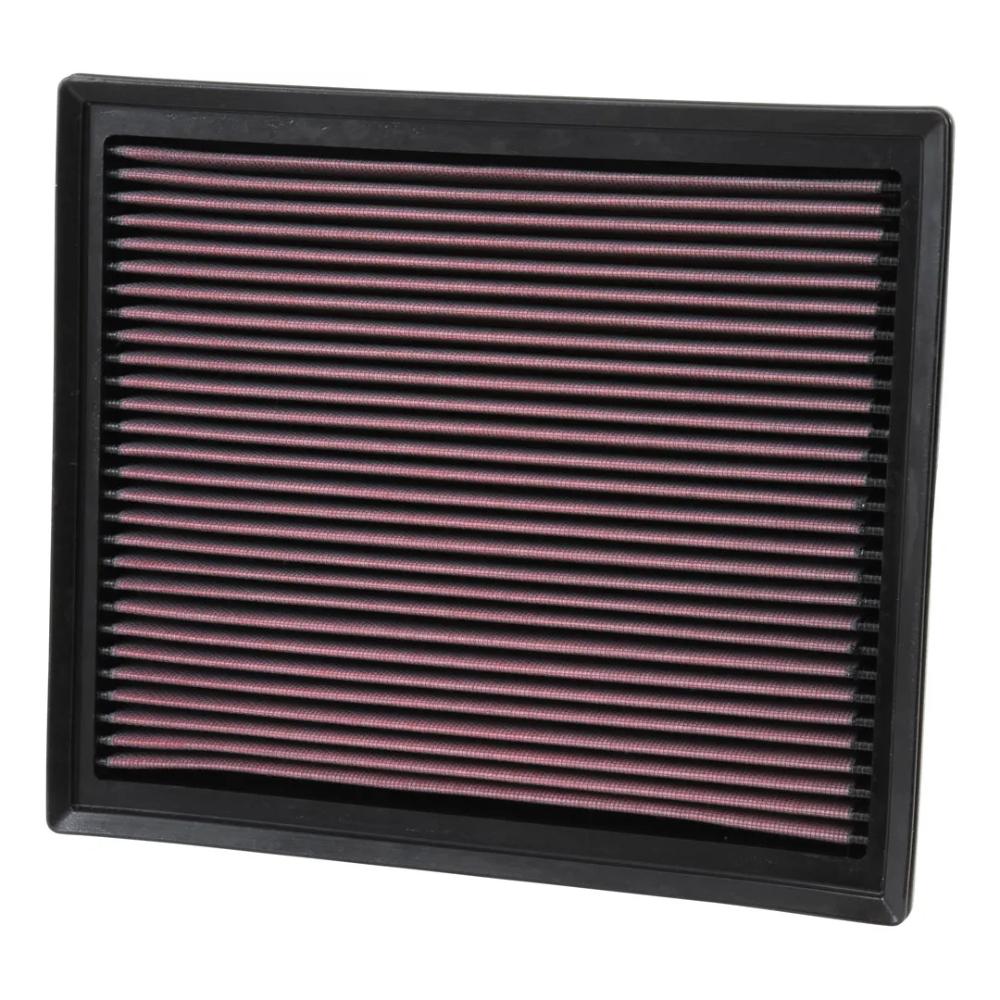 K&N High-Flow Original Lifetime Engine Air Filter 33-5017 for Toyota Tacoma, Tundra with high-performance reusable filtration media