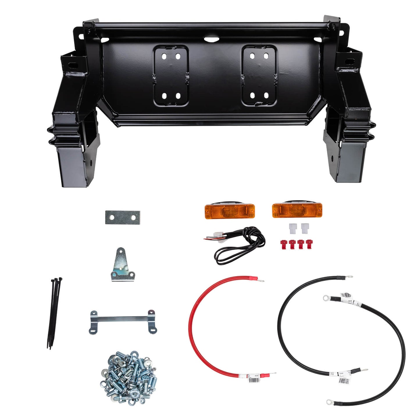 ARB Front Winch Bumper 3413010B - Fitting Kit Included with heavy-duty steel brackets, wiring, and mounting hardware for off-road use