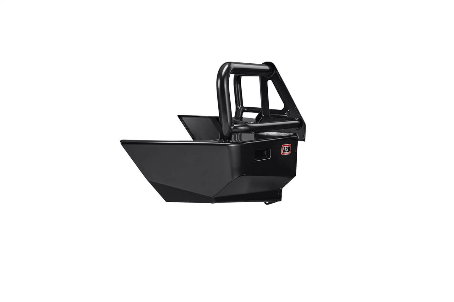 ARB Front Combination Bumper 3413050B for Toyota LandCruiser 100 Series (1998-2001) with black powder-coated steel and fitting kit included