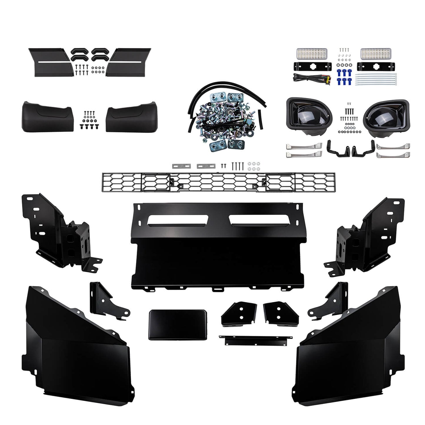 ARB Summit Front Winch Bumper 3414570B - Fitting Kit Included with heavy-duty steel components for Toyota Land Cruiser 70 Series.