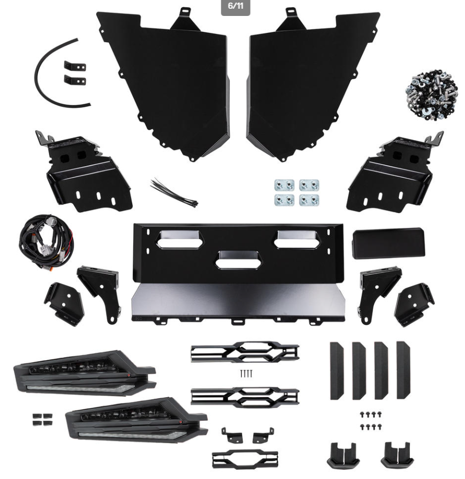 ARB Summit MKII Front Winch Bumper Kit 3414700B - Fitting Kit Included with heavy-duty steel, LED lights, for Toyota Tacoma 2016-2023