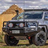 ARB Summit Front Winch Bumper 3414710B - Fitting Kit Included, heavy-duty steel, multi-fold wing design for Toyota Tacoma 2016-2023