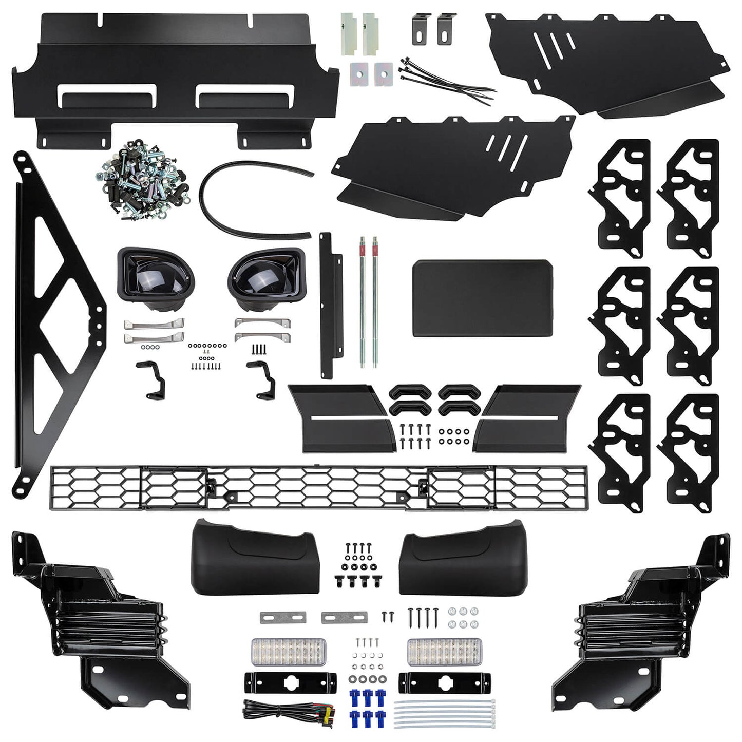 ARB Summit Front Combination Bumper 3415020B for Toyota Tundra (2014-2019) with complete fitting kit and heavy-duty steel components