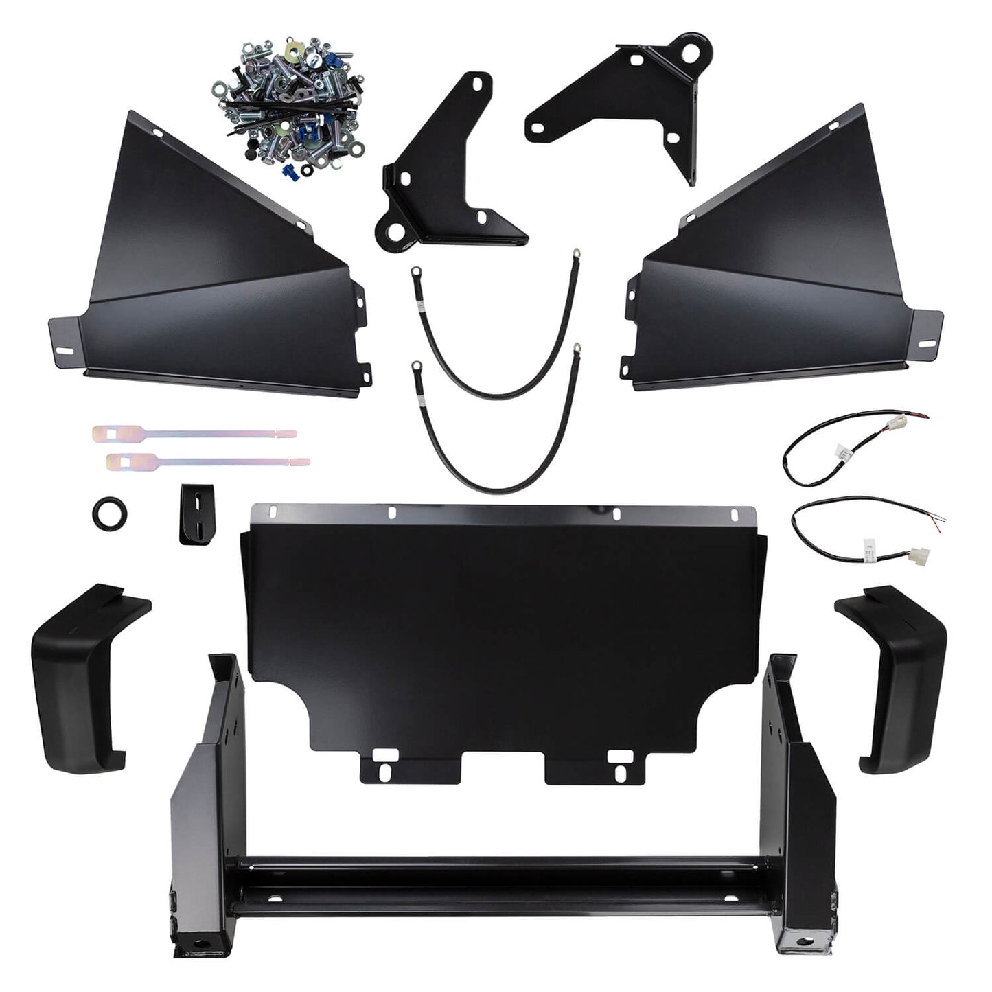 ARB Front Bumper 3421410B - Fitting Kit Included with heavy-duty steel mounting brackets and hardware for Toyota Land Cruiser 70 Series