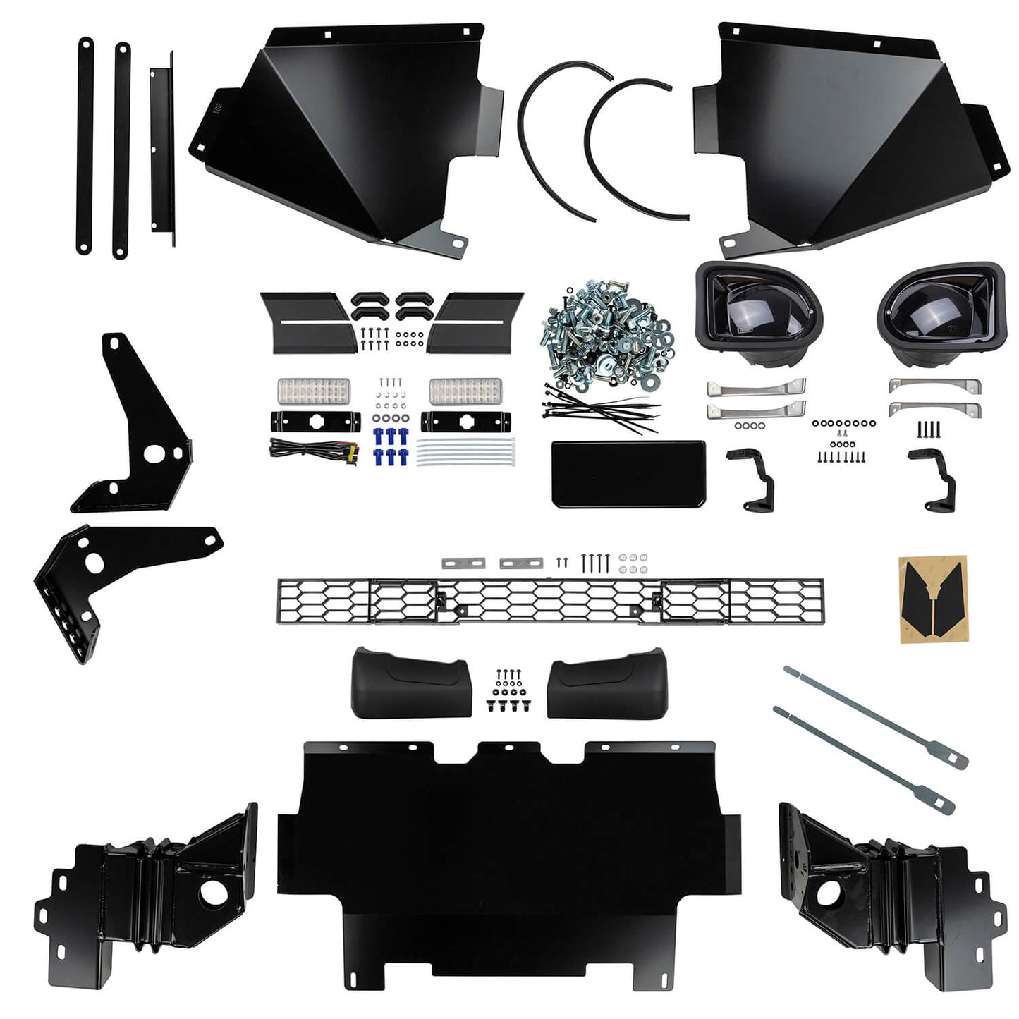 ARB Summit Front Winch Bumper 3421820B - Fitting Kit Included with heavy-duty steel components for Toyota Land Cruiser 70 Series, airbag compatible