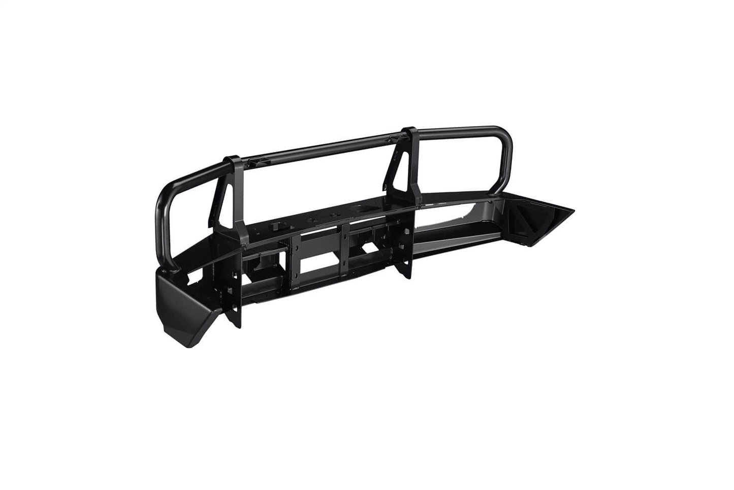 ARB Front Combination Bumper 3438270B for Nissan Xterra (2005-2015) with heavy-duty steel, black powder coat, fitting kit included