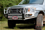 ARB Front Combination Bumper 3438280B for Suzuki Equator (2009-2012) with heavy-duty steel, black powder coat, fitting kit included