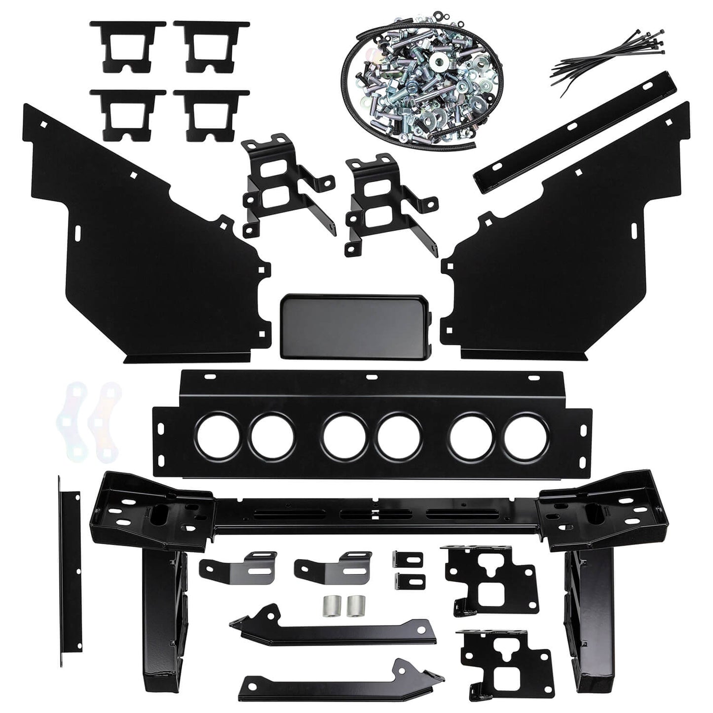 ARB Summit Front Winch Bumper 3440520B - Fitting Kit Included with heavy-duty steel hardware and brackets for off-road vehicle installation