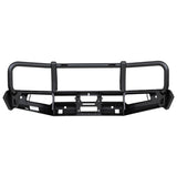ARB Summit MKII Front Winch Bumper Kit 3440600B - heavy-duty steel, multi-fold upswept wings with fitting kit for 4x4 off-road use