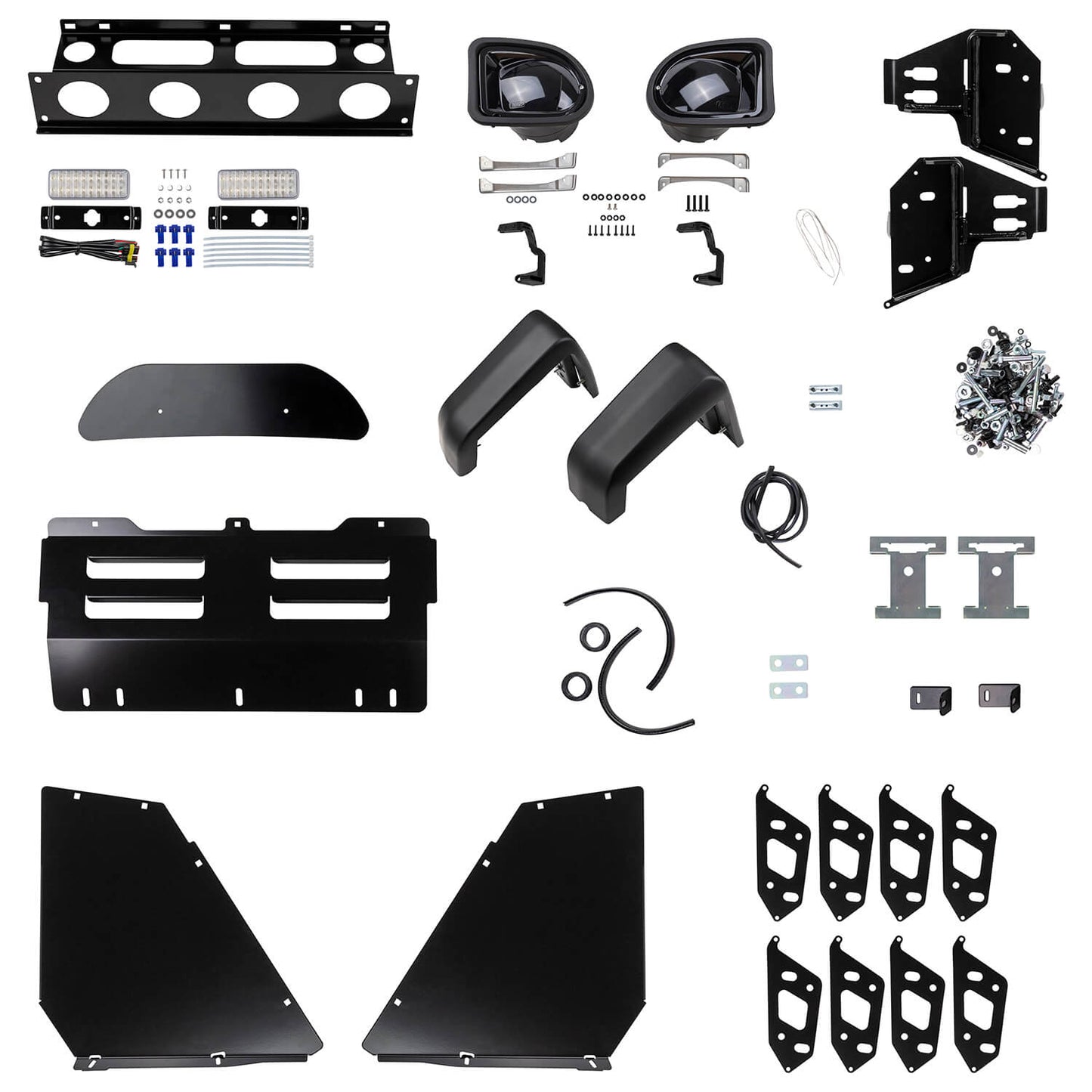 ARB Front Combination Bumper 3448500B - Fitting Kit Included with heavy-duty steel brackets, mounts, and installation hardware parts