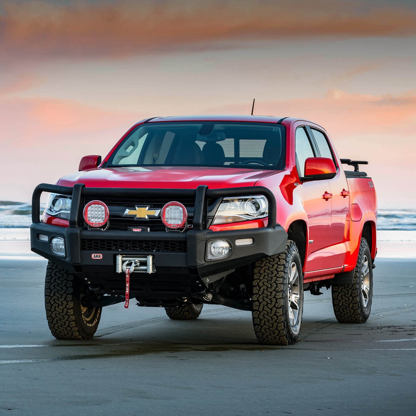 ARB Summit Front Winch Bumper Kit 3462050KB for Chevrolet Colorado (2015-2020) with heavy-duty steel and fitting kit included