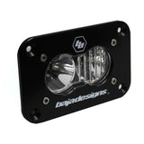 Baja Designs S2 Sport Flush Mount Driving Combo Pattern LED Work Light - Clear with black aluminum housing and dual optics