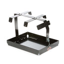 ARB Double Jerry Can Holder 3500390 heavy-duty steel frame with secure locking mechanism for off-road vehicle mounting
