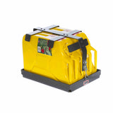 ARB Double Jerry Can Holder 3500390 heavy-duty steel frame with secure locking straps for off-road 20-liter fuel storage