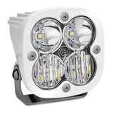 Baja Designs Squadron Pro Driving/Combo Pattern White LED Light Pod - Clear with quad LED emitters and corrosion-resistant white housing