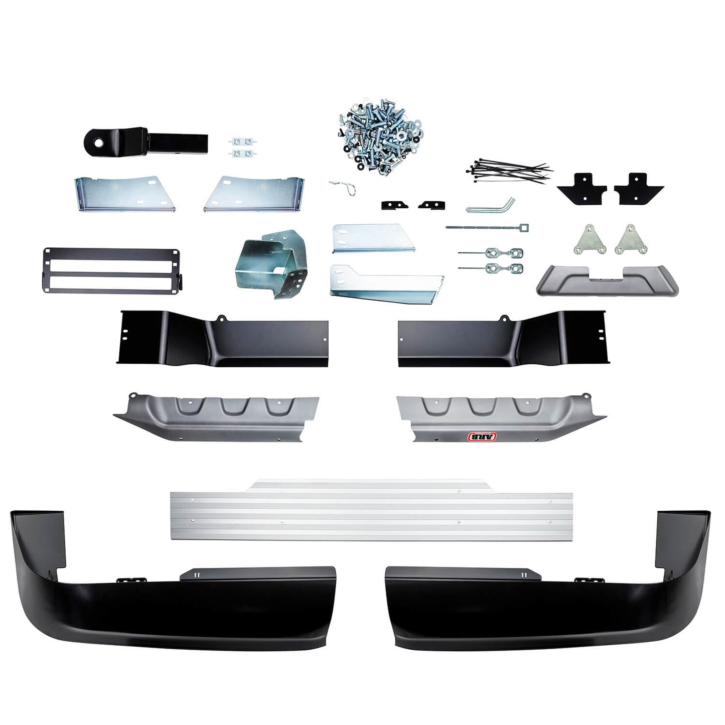ARB Summit Rear Step Towbar 3614120B for Toyota Hilux Revo, Rocco (15-24) with heavy-duty steel components and fitting kit included