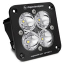 Baja Designs Squadron Sport Work/Scene Pattern Black Flush Mount LED Light Pod - Clear with quad LED optics and durable housing