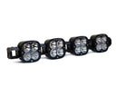 Baja Designs XL Linkable LED Light Bar - 4 XL Clear with quad LED pods and heavy-duty adjustable mounting brackets for off-road use