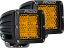 Rigid Industries D-Series - Diffused Rear Facing High/Low - Yellow - Pair