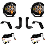 Baja Designs 2018+ Jeep JL/JT Dual LP6 Auxiliary Light Kit w/Upfitter with LED pods, mounts, and wiring harnesses