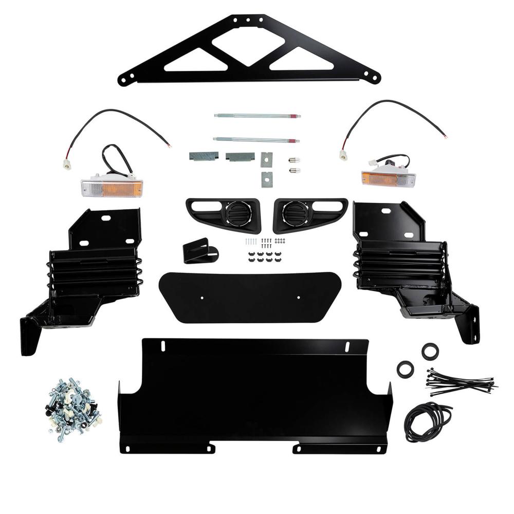 Deluxe Bumper Front Sahara Bar For Toyota Tundra 2007-2015 ARB 3915030 mounting hardware and steel components kit in black finish