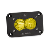 Baja Designs LED Driving/Combo Amber Flush Mount S2 Pro with durable black anodized housing and dual amber lenses for off-road use