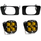 Baja Designs 17-18 F-150 Super Duty Fog Lights - Amber with heavy-duty mounts and high-performance amber LED lenses