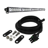 Baja Designs 10-16 Ford Raptor OnX6 Series 40in LED Light Bar Kit with wiring harness, mounting hardware, and black housing components