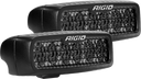 Rigid Industries SR-Q Series PRO Midnight Edition - Spot - Diffused - Pair