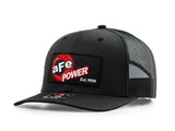 aFe Power Hat Limited Edition Richardson 112 Trucker BLACK / BLACK by Mudify with mesh back and adjustable snap closure