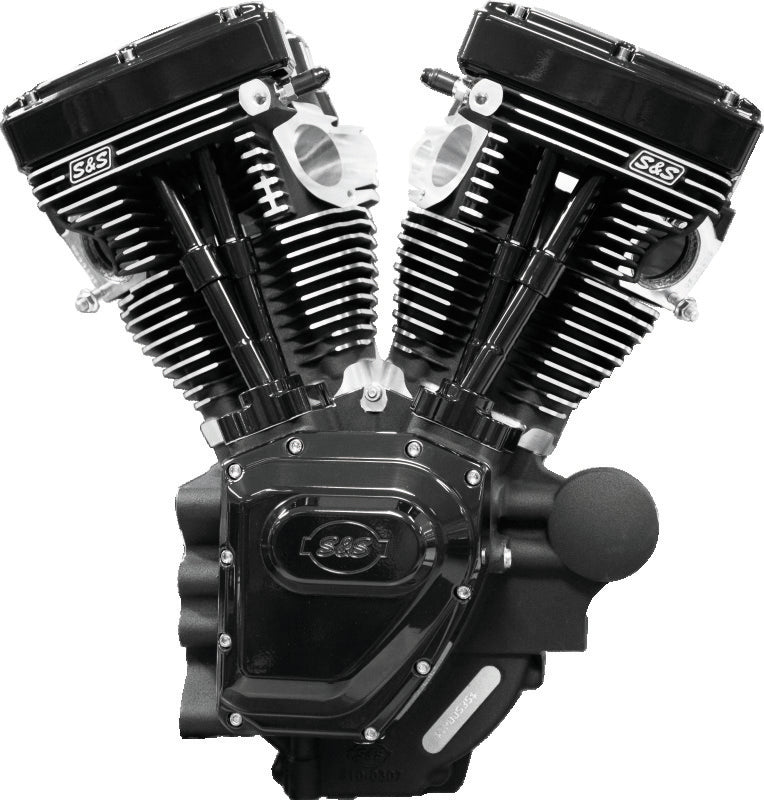 S&S Cycle 07-16 Touring Models T124 Black Edition Longblock Engine - 640 GE Cams
