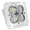 Baja Designs Squadron Sport White Wide Cornering Pattern Flush Mount LED Light Pod - Clear with quad high-intensity LEDs and durable housing