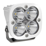 Baja Designs Squadron Pro Spot Pattern White LED Light Pod - Clear with quad high-intensity LEDs and adjustable stainless steel bracket